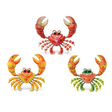 Imagem de CoTa Global Cartoon Crab Refrigerator Bobble Magnets Set of 3 - Assorted Color Fun Cute Sea Life Animal Bobble Head Magnets For Kitchen Fridge, Home Decor, Cool Office and Decorative Novelty - 3 Pack