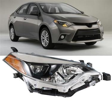 Imagem de Silscvtt Substituição da lâmpada dianteira do farol para Toyota Corolla 2014 2015 2016 farol do projetor lado direito (lado do passageiro)