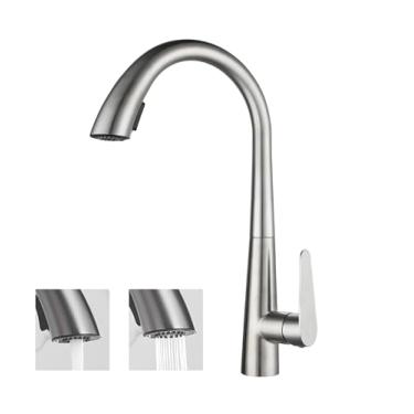 Imagem de YESOP Torneira De Cozinha Bancada Gourmet Extensível Monocomando Escovada