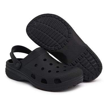 Imagem de Sandália Chinelo Babuche Conforto Ajustável Tipo Croc Baixa (35/36, Preto)