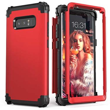 Imagem de Capa para Galaxy Note 8, Note 8 para mulheres e homens, meninos, IDweel 3 em 1, à prova de choque, fina, híbrida, proteção resistente, capa de policarbonato rígido, silicone macio, resistente, capa de