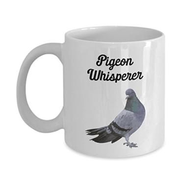 Imagem de Caneca de sussurro de pombo – Caneca de café de cacau quente divertido – ideia de de Natal