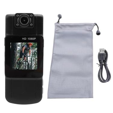 Imagem de Câmera portátil HD 1080P Câmera corporal Gravador de áudio e vídeo Gravador de vídeo portátil 1080P Visões noturnas Tela IPS de 1,5 polegadas com detecção de movimento Câmera