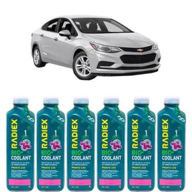 Imagem de Kit aditivo radiador bio coolant pronto para uso rosa - chevrolet cruz