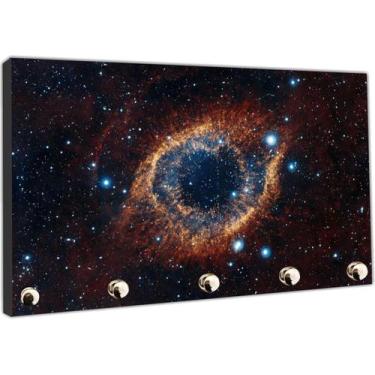 Imagem de Porta Chaves Universos Planetas Galáxias Organizador Chaveiros - Vital