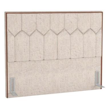Imagem de Cabeceira Cama Box Casal 140cm Órion P02 Linho Cru - Mpozenato, Cru, 2