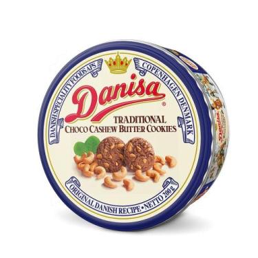 Imagem de Biscoito Amanteigado com Chocolate e Castanha de Caju - 200g - Danisa