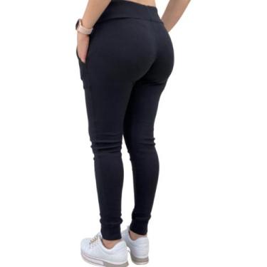 Imagem de Calça RIBANA Feminina Algodão Inverno - swg, Preto, G