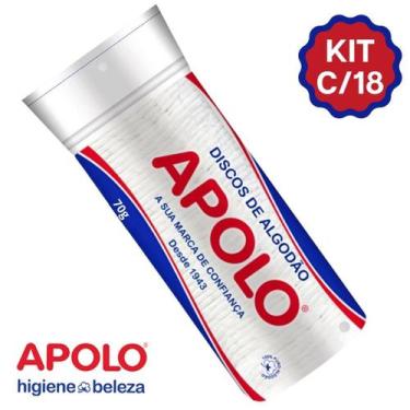Imagem de Algodao Disco Apolo 70g Limpeza Facial Maquiagem Manicure Pedicure - K