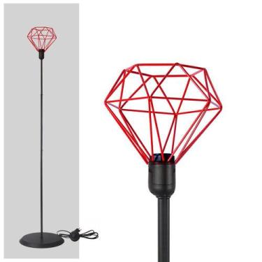 Imagem de Kit com 2 Abajur Coluna Diamante - Vermelho - Trybo