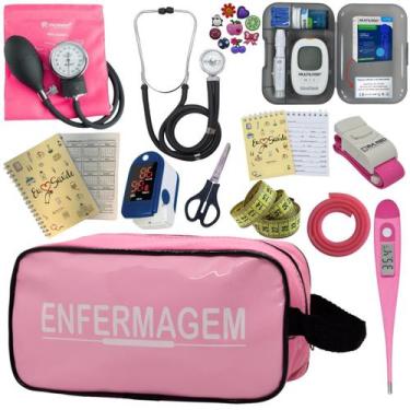 Imagem de Kit De Enfermagem Completo Medidor Glicose Aparelho Pressao - PREMIUM,