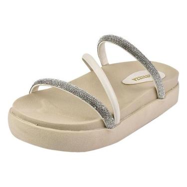 Imagem de Sandália Feminina  Papete Chinelo Tamanco Plataforma - Patrizza, 38, O