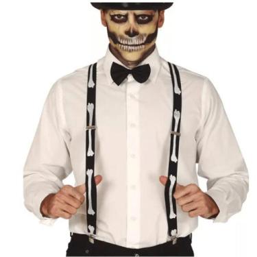 Imagem de Suspensório Ajustável com Estampa de Esqueleto - Halloween - Abrakadab