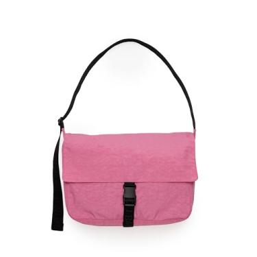 Imagem de BAGGU Bolsa carteiro de nylon, Rosa azalea, Medium