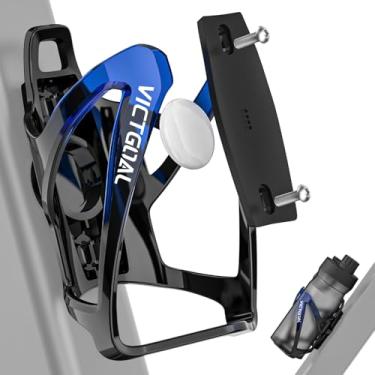 Imagem de VICTGOAL Suporte de garrafa de água de bicicleta para suporte de bicicleta oculto, rastreador antirroubo sob a bicicleta, gaiola de garrafa de água segura à prova d'água para todas as bicicletas