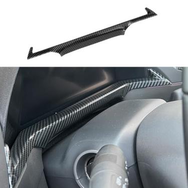 Imagem de TLIFORT Para Honda Accord 2023 2024 Painel Painel Moldura Guarnição, Fibra de Carbono ABS