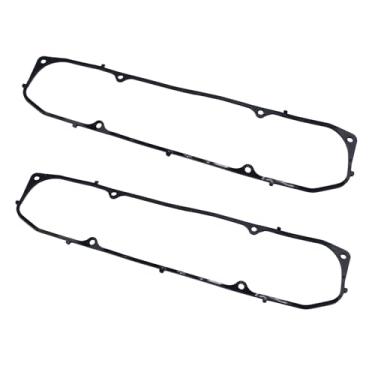 Imagem de 1 par de juntas de tampa de válvula de borracha preta de 3/40.6 cm inserção de núcleo de aço compatível com motores Big Block Mopar BBM 361 383 400 426 440