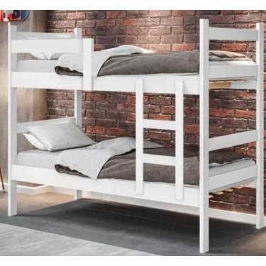 Imagem de Beliche Porto Solteiro MDF Com Escada - AV - AV MOVEIS, BRANCO