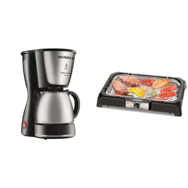 Imagem de Kit Mondial Cafeteira Dolce Arome 550W + Churrasqueira 1800W 110V