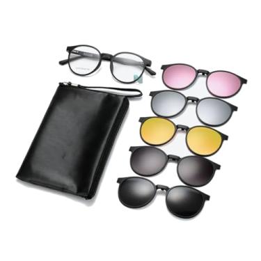 Imagem de Armação De Óculos Para Grau Sol Polarizado Clip On 6x1 Nibay