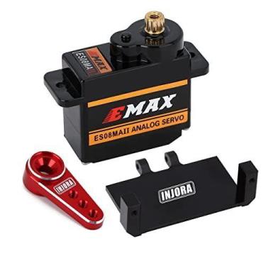 Imagem de Servo de direção servo RC eMax ES08MAII para Axial SCX24 Red - INJORA