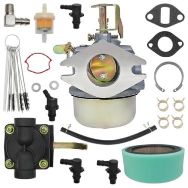 Imagem de Carburador de carburador para ferro fundido Kohler K301 10 HP 12 HP K-Series substitui 47 853 23-S com filtro de ar e bomba de combustível