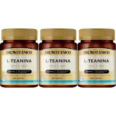 Imagem de L-TEANINA + Magnésio Dimalato DR. BOTANICO 60 Cápsulas Kit 3 Unidades