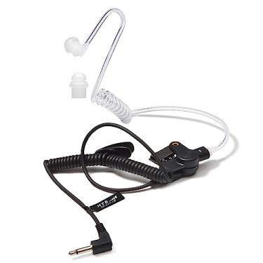 Imagem de HYS Receptor De Vigilância De 1 Fio/Fone De Ouvido Somente Para Escuta, Fone De Ouvido De Segurança Com Tubo De Bobina Acústica Transparente, Kit De Áudio Com Ponta De Cogumelo Para Conectores De Á