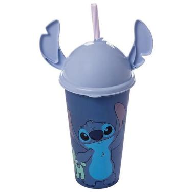 Imagem de Copo com Tampa Lúdica Disney Stitch 500ml 17449 - Plasútil - PLASUTIL