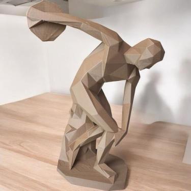 Imagem de Escultura Geométrica Discóbolo Decorativa 3d - FLEX3D