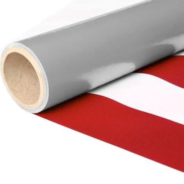 Imagem de Lona Listrada Iporanga Para Barraca De Feira 5x1,4m Vermelho Metro Lin