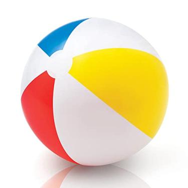 Imagem de Bola de bola de praia de quatro coloridas bola de praia para piscina de piscina para crianças adultos de 51cm Material plástico premium leve e portátil fácil de inflar favores e
