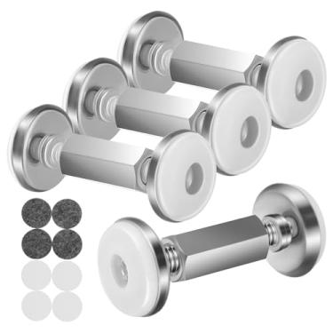 Imagem de Luxshiny 4 Peças Estabilizador De Cabeceira De Cama: Fixador De Estrutura De Cama Antivibração Protetor De Parede De Cabeceira Ajustável Estabilizadores De Móveis 56-76 Mm