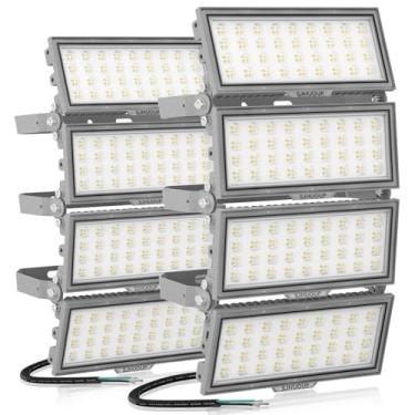 Imagem de SJHUOUP Luzes De Estádio De 800 W, 400 W * 2 Unidades De Luz Led Para Arena Externa, Holofote De Estádio Superbrilhante De 104.000 Lúmens, Holofotes Led De 6500 K, Iluminação Ajustável, Surto De 6