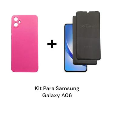 Imagem de Capinha Case Aveludada Pink Para Samsung Galaxy A06 + 2UN Películas Pr