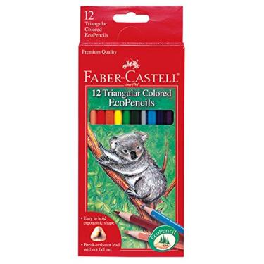Imagem de Faber-Castell Lápis de cor triangular, 12 unidades