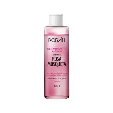 Imagem de Demaquilante Bifásico Poran - Rosa Mosqueta 150ml - Remove Maquiagem à Prova D'água - Não Arde os Olhos, Hidratação