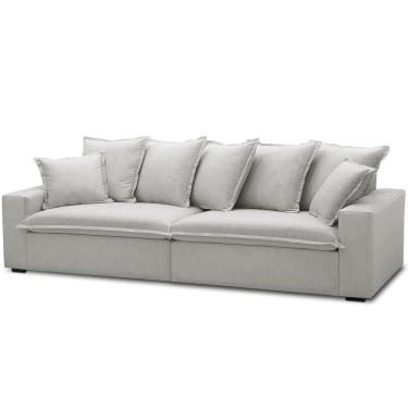 Imagem de Sofá 4 Lugares Para Sala De Estar Living 280cm Arbane L06 Linho Mescla - Lyam Decor