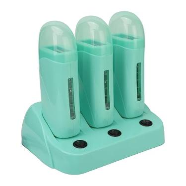 Imagem de Aquecedor de Cera Roll-On, 3 Aquecimento de Cera Remoção Cabelo para Salão Beleza Profissional Biquíni (Plugue UE 220V)