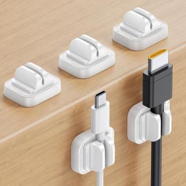 Imagem de Clipes de suporte de cabos Lamicall Cord Organizer, pacote com 5