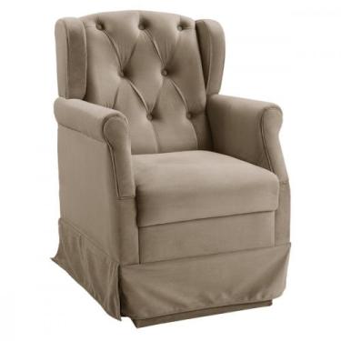 Imagem de Poltrona Balanço Ternura Veludo - Star Confort, Castor