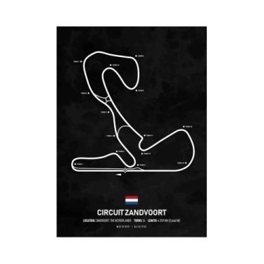 Imagem de 2024 Fórmula 1 Mapa De Pista Arte De Parede Pintura Em Tela Circuito D