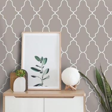 Imagem de Papel De Parede Adesivo impermeável Para Sala Quarto e Cozinha Lavável Auto Colante Vinil (Geométrico Clássico-Rolo 6m)