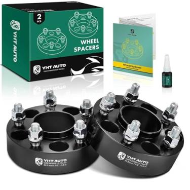 Imagem de YHTAUTO Espaçadores de roda centralizados de cubo de 5 x 4,5 polegadas de 1,5 polegadas para Ford Mercury Lincoln Model, Explorer, Edge, Mustang, Ranger, MKX, Town Car, espaçadores de pneu de 5 x