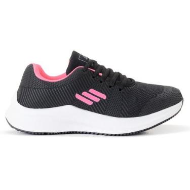 Imagem de Tênis Feminino O2x Academia Caminhada Leve Confortável, Preto, Pink, 3