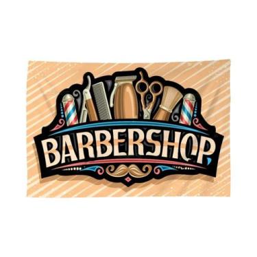 Imagem de Barbershop magnético impresso grande bandeira arte ficção científica s