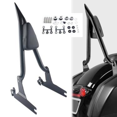 Imagem de FINMOKAL Encosto de passageiro destacável Sissy Bar compatível com Harley Dyna Low Rider FXDL FXDLS Street Bob FXDB Super Glide FXD Wide Glide FXDWG