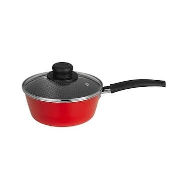 Imagem de Panela Multiflon Essencial em Alumínio com Revestimento Interno Antiaderente e Tampa de Vidro com Saída de Vapor 18 cm – Vermelha