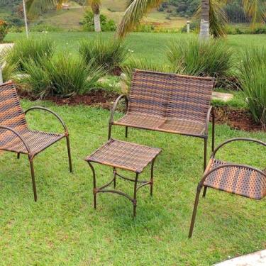 Imagem de Conjunto de Mesa com 3 Cadeiras Solano Pop Carvalho - Art & Luxo