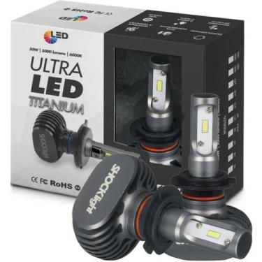Imagem de Par lâmpada ultra led titanium h7 6000k 12v 50w 5000lm - SCHOCKLIGHT 